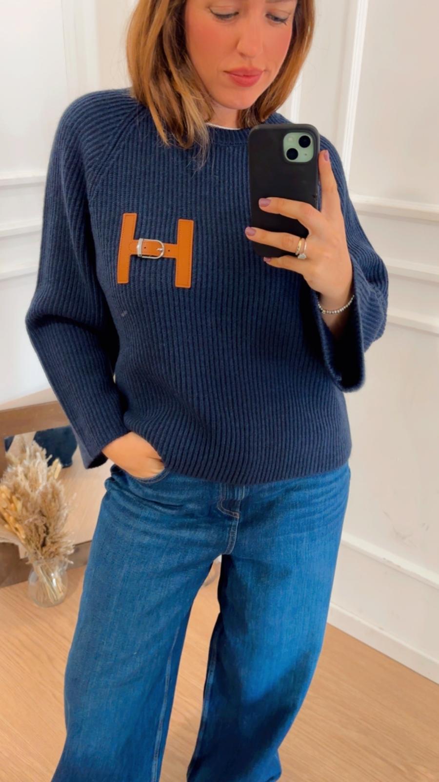 Pull H Tensione In W5HMJ63A Blu