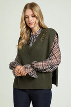 Gilet ricamato M188E002 LUISA VIOLA