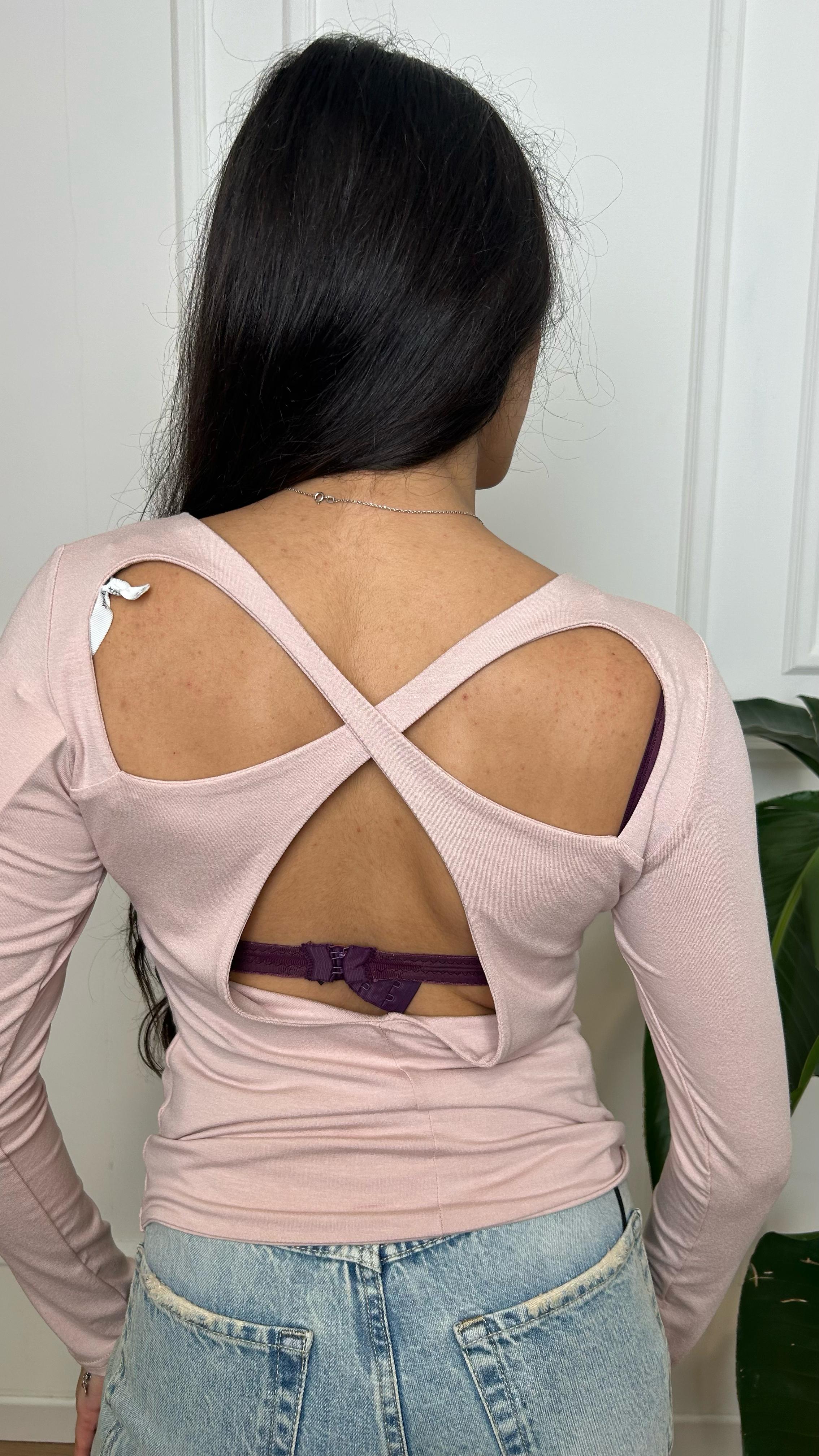 T-Shirt incrocio Susy Mix 1799 cipria