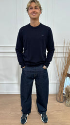 Maglia giro in lana merino Lacoste AH1969 166