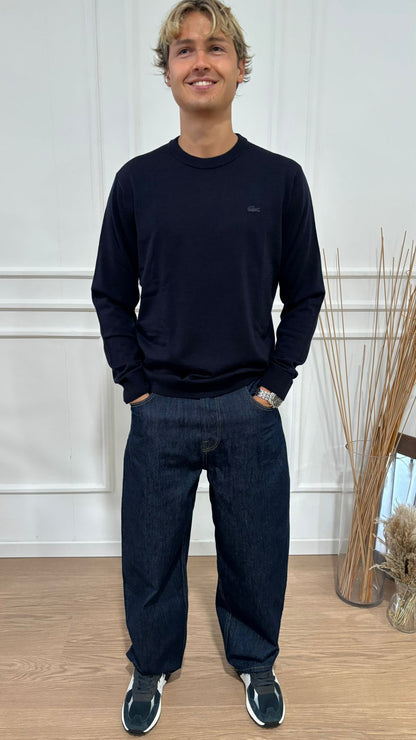 Maglia giro in lana merino Lacoste AH1969 166