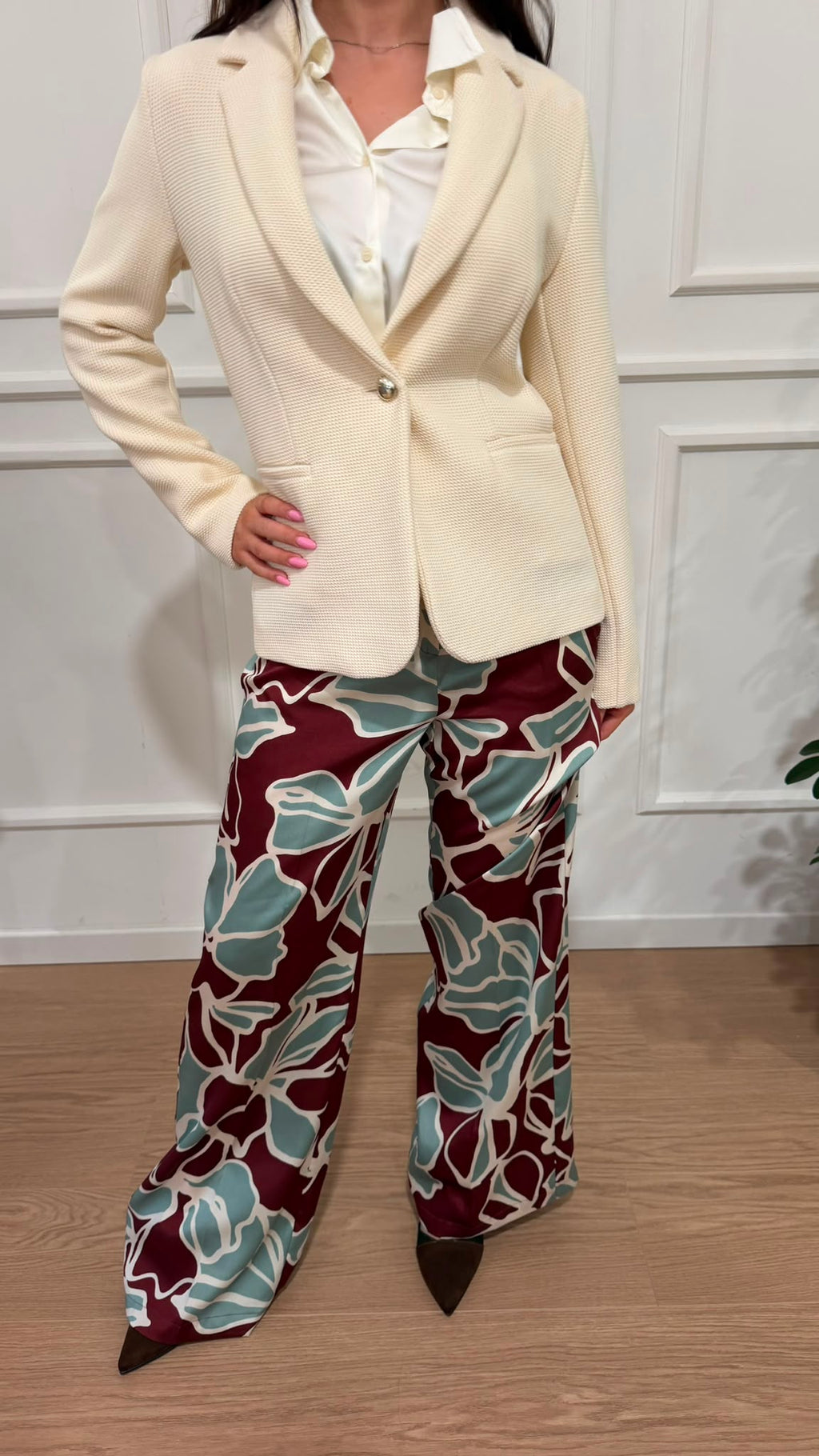 Pantalone dritto fantasia Unigeno Emme Marella