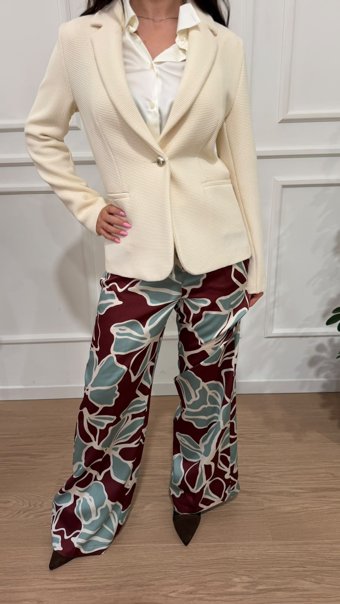 Pantalone dritto fantasia Unigeno Emme Marella