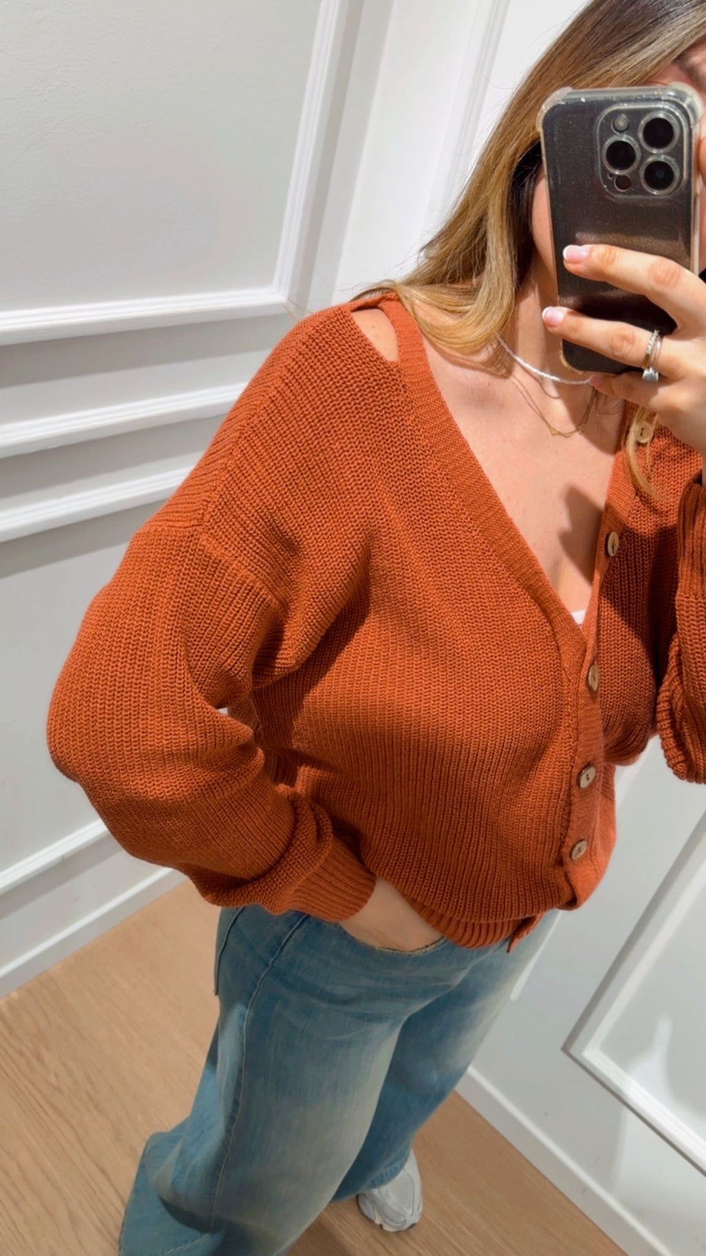 Cardigan a V Tensione In D90115PE