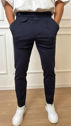 Pantaloni slim con risvolto Imperial P6405530AZ blu