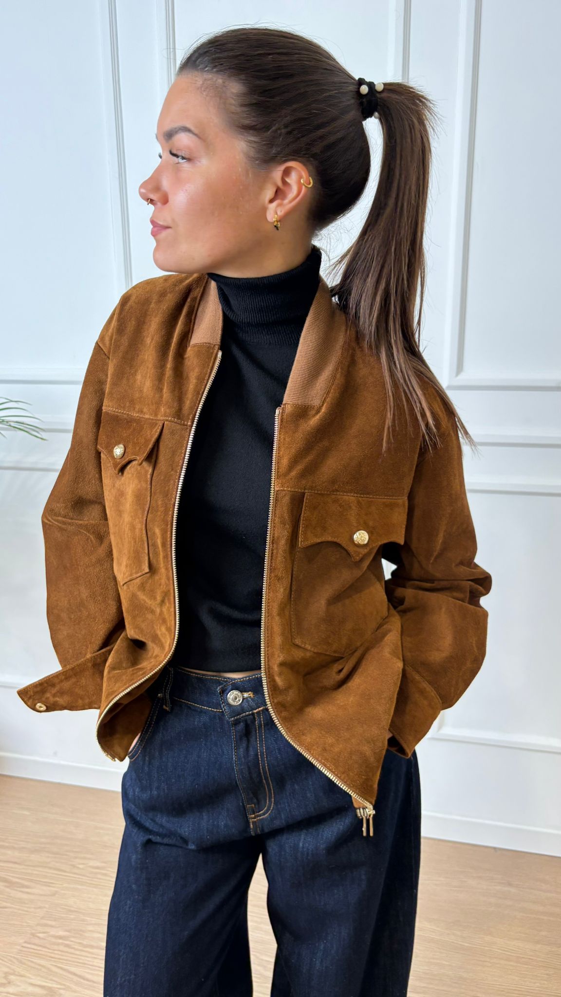 Bomber vera pelle Vicolo TD0147