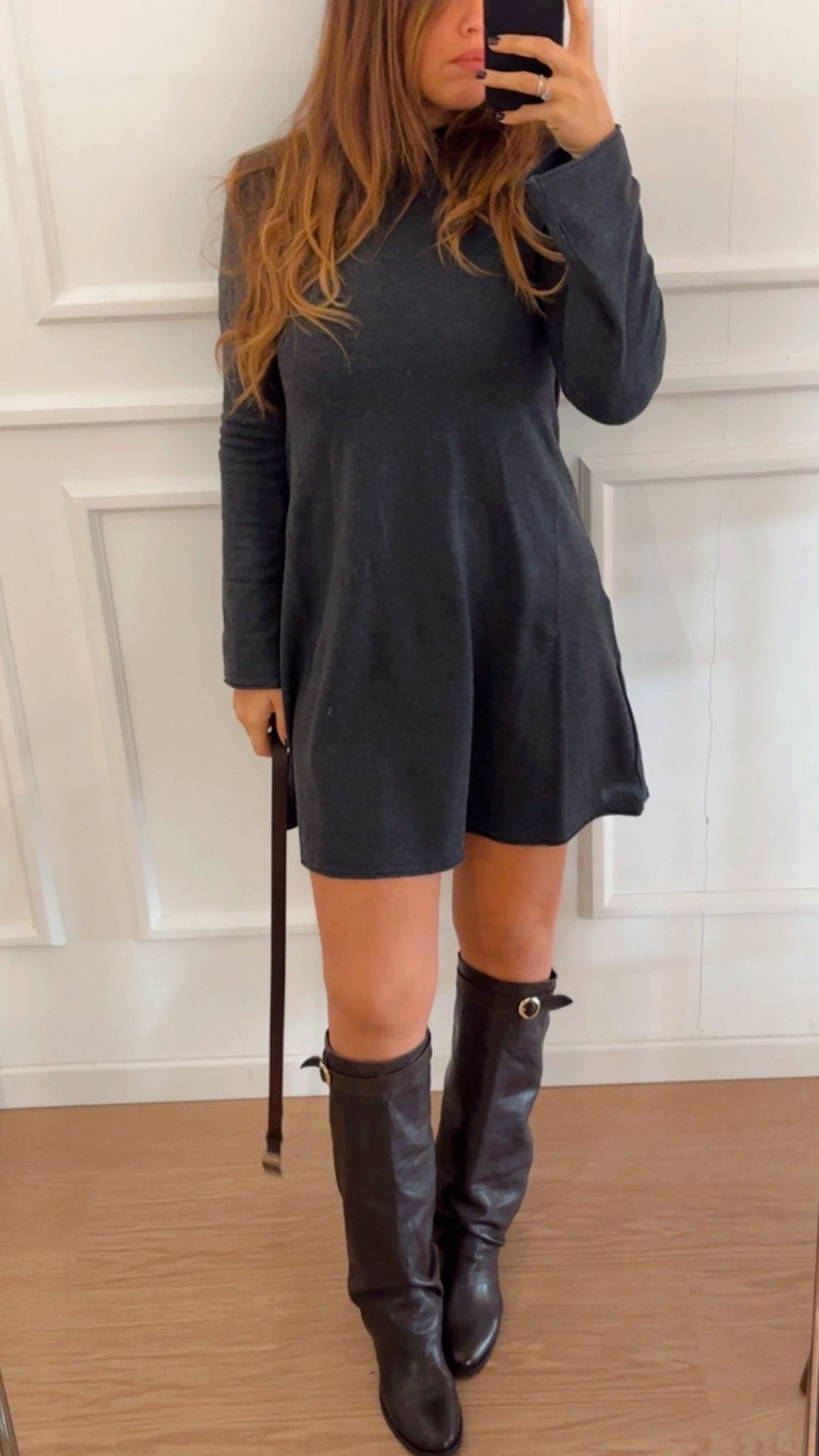 Abito in maglia Only Amalio grigio