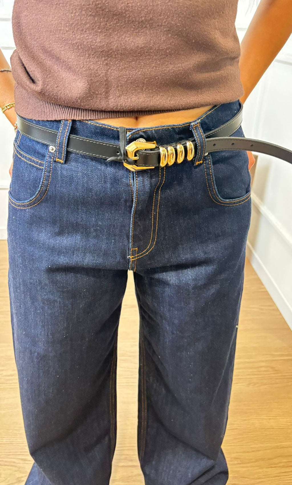 Cintura in pelle Vicolo AF0014