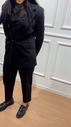 Blazer punto milano Tensione In 26B1203 Nero