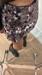 Gonna pailettes jadel Only Grigia