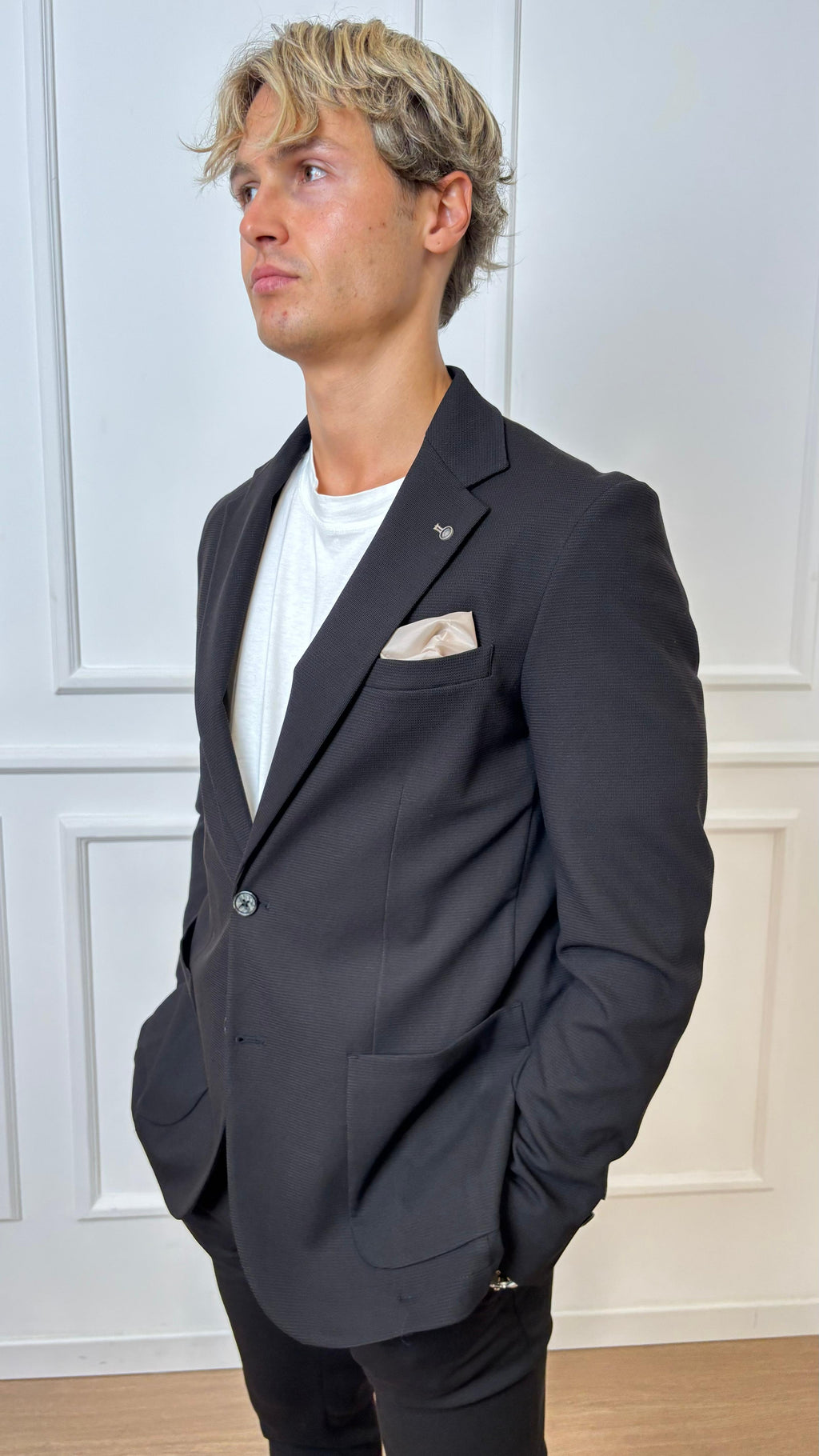 Blazer lavorato Imperial J6405561AZ nero