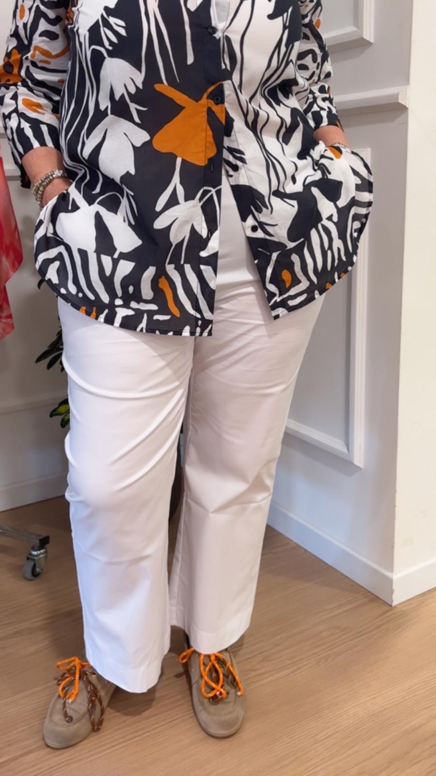 Camicia fantasia in cotone Luisa Viola 5010