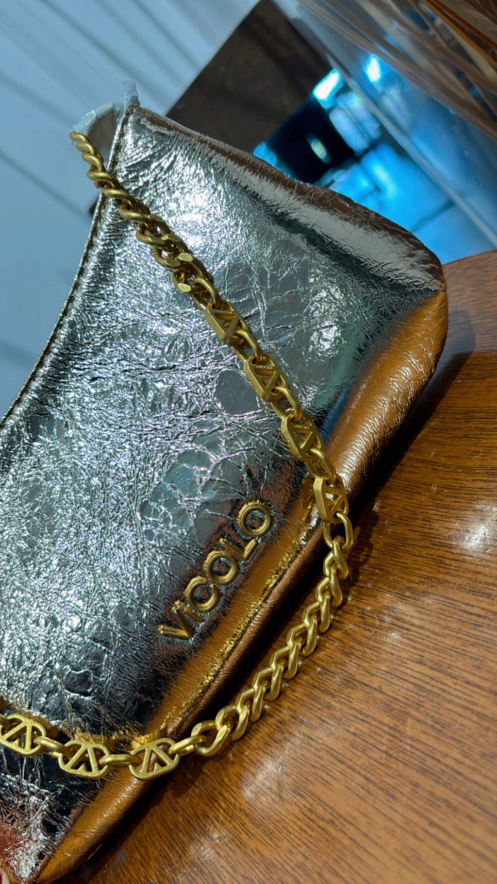 Bag mini mirror XF0009 Vicolo oro