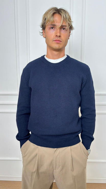 Maglia girocollo Imperial M8857128U2 blu