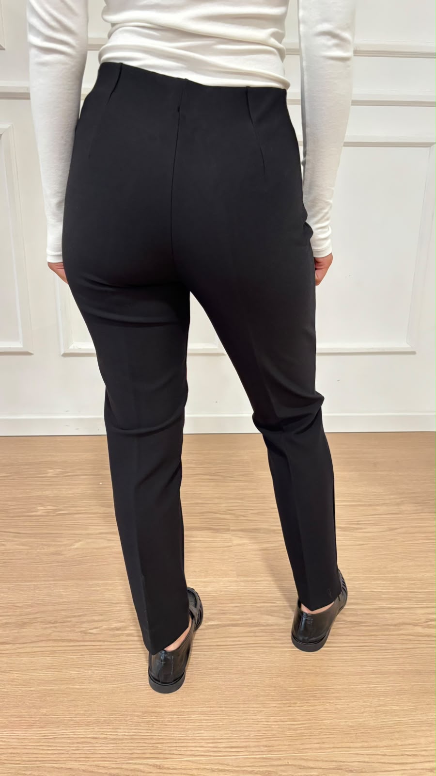 Pantalone cigarette in compact jersey Ragno DE72PS