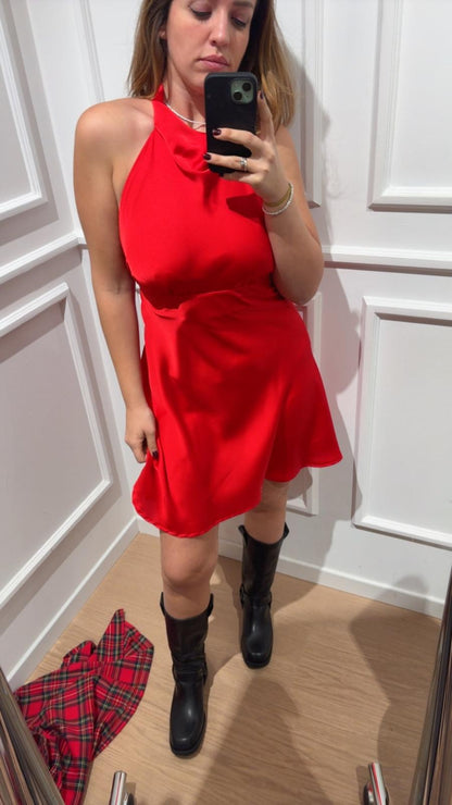 Abito raso Le Streghe A25DD712 rosso