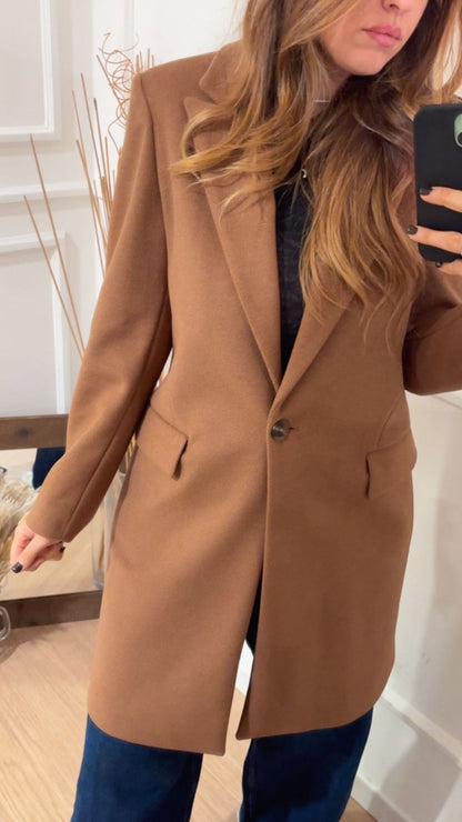 Cappotto slim Dixie K845Y019 Camel