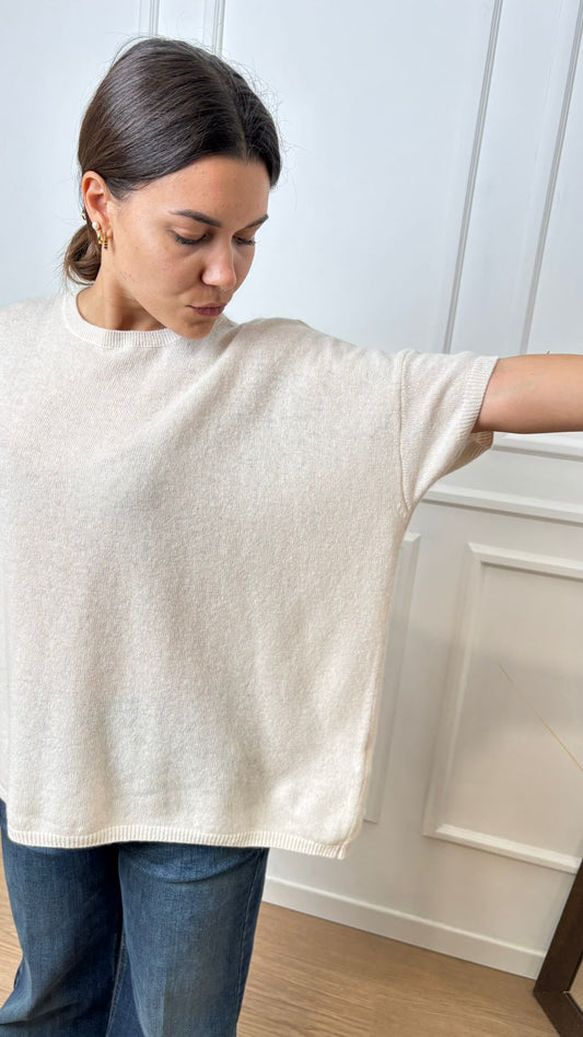 Pull mezza manica Dixie M277Y163 burro