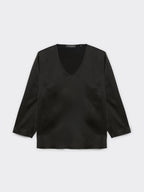 Camicia in raso 2061P0 Elena Mirò nero