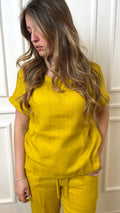 Camicia in tela di puro lino Emme Marella Geyser
