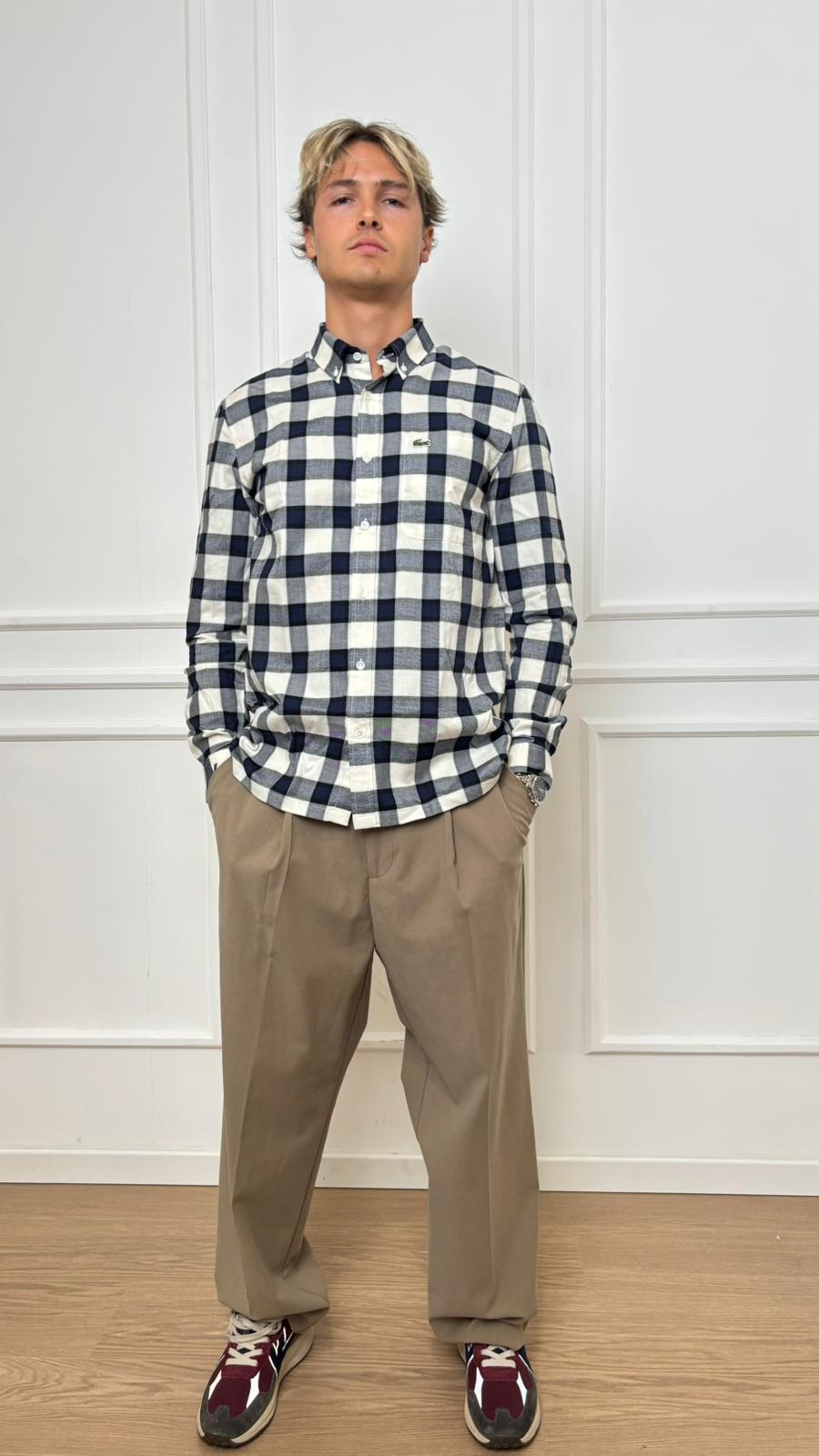 Camicia in flanella Lacoste CH5097 BIR