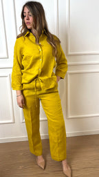 Pantalone in tela di puro lino Emme Marella Sauna
