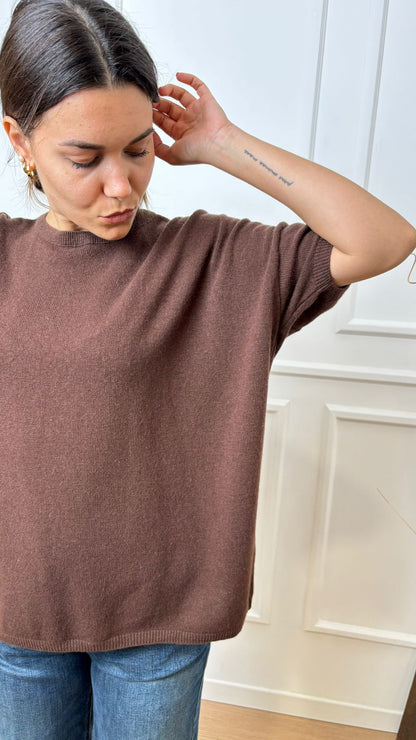 Pull mezza manica Dixie M277Y163 moro