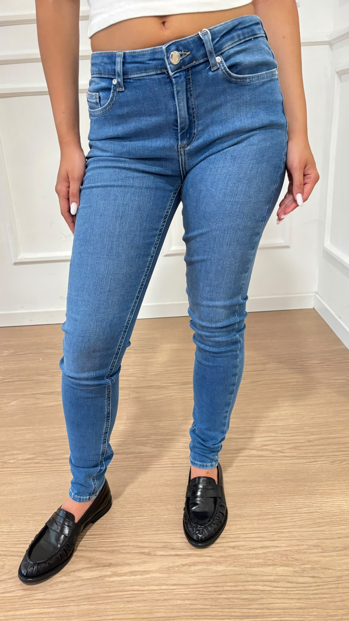 Jeans skinny Blush vita media Only