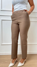Pantalone straight Ragno DB24PP 950 cappuccino
