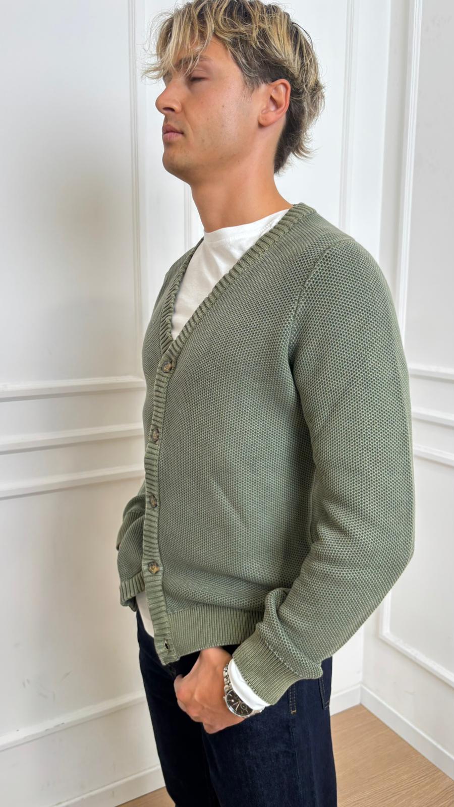 Cardigan bottoni Imperial M8857149U2 verde