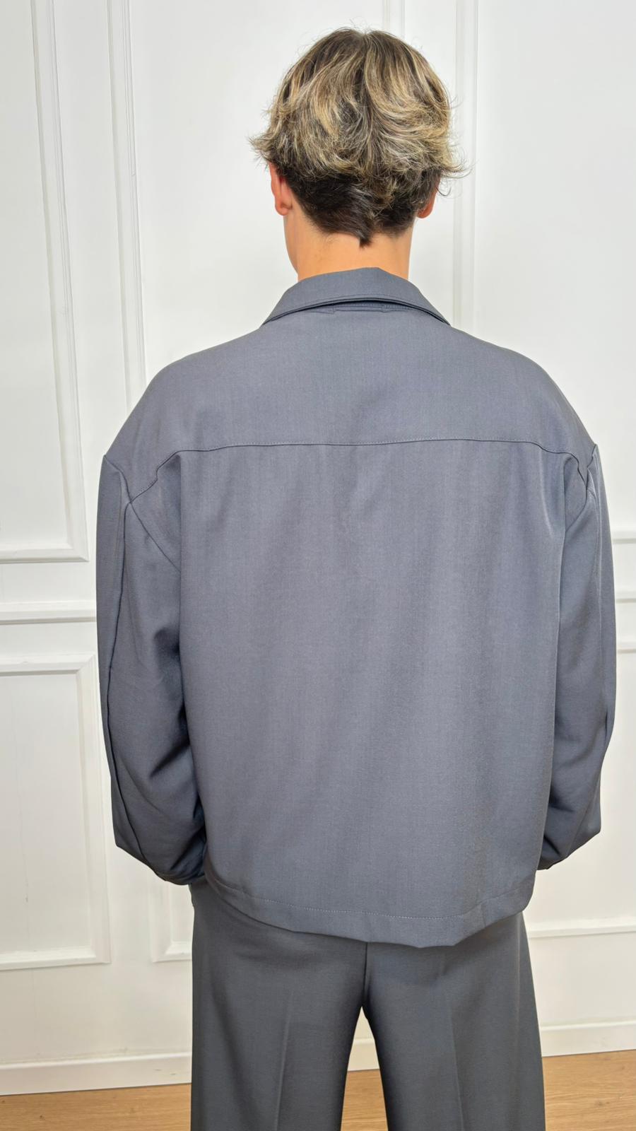 Giacca con zip Imperial C851930602 grigia