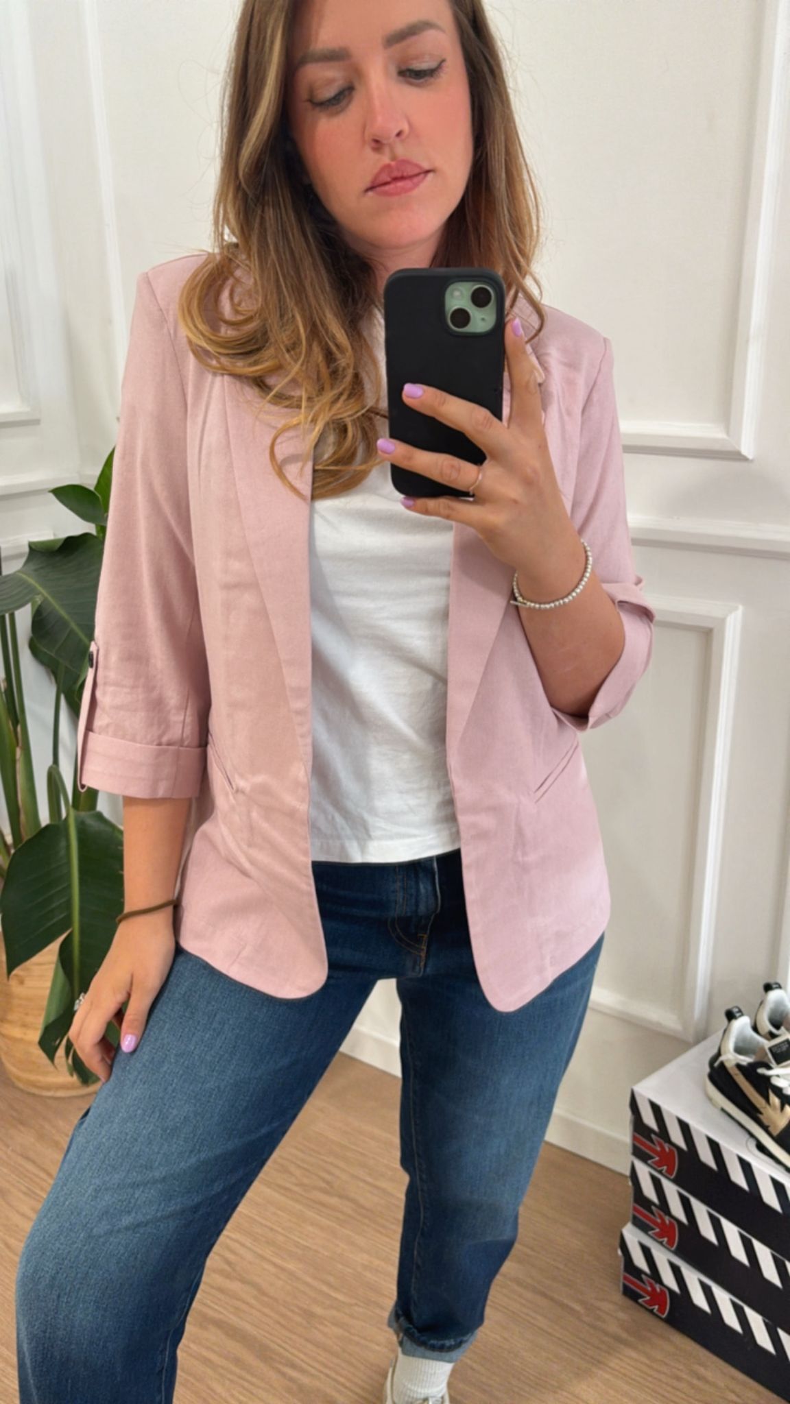 Blazer Caro Only 2395 rosa