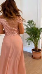 Tuta elegante Solo Gioie S1121 rosa