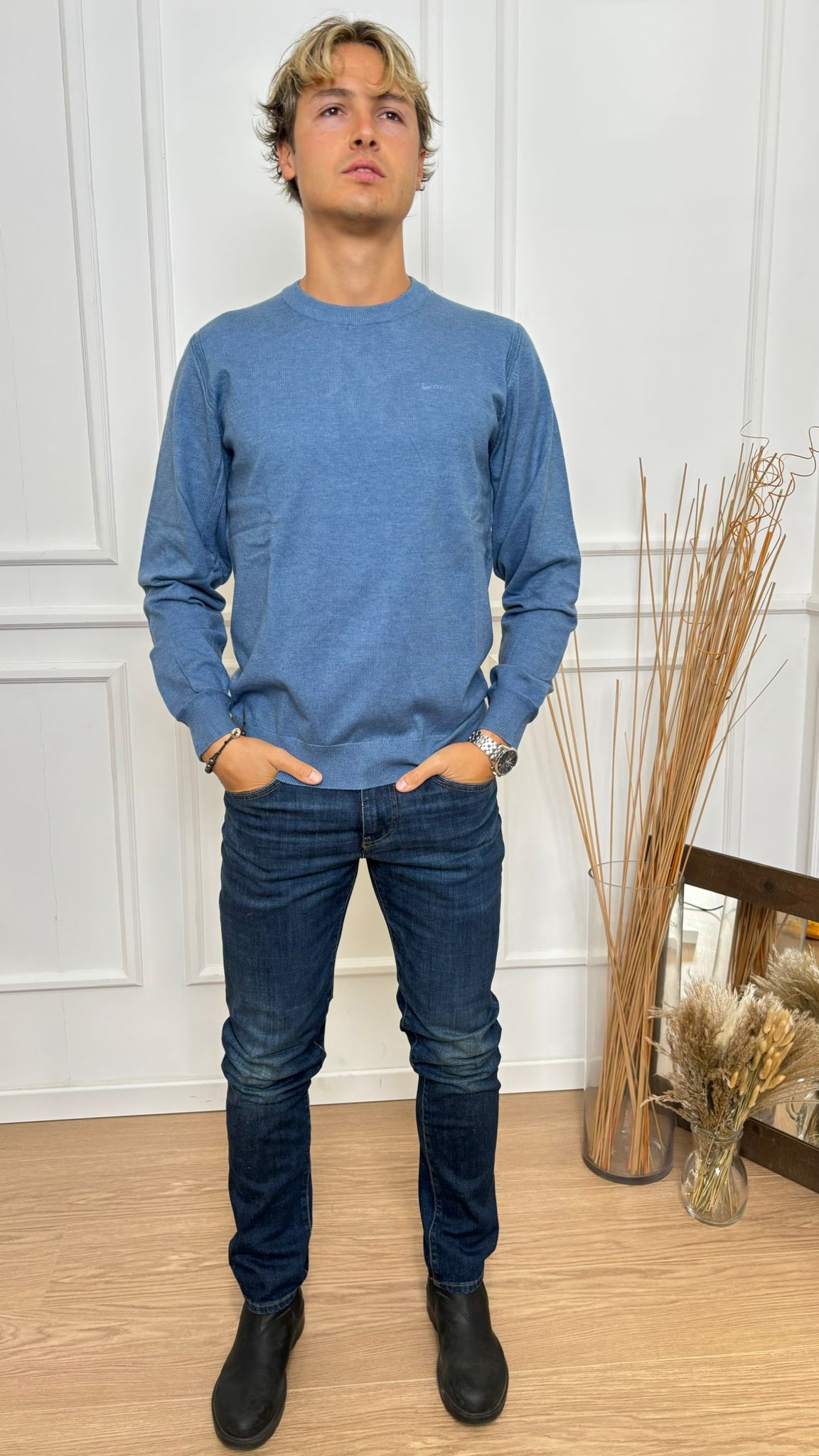 Maglione slim fit Akio Gas 4709