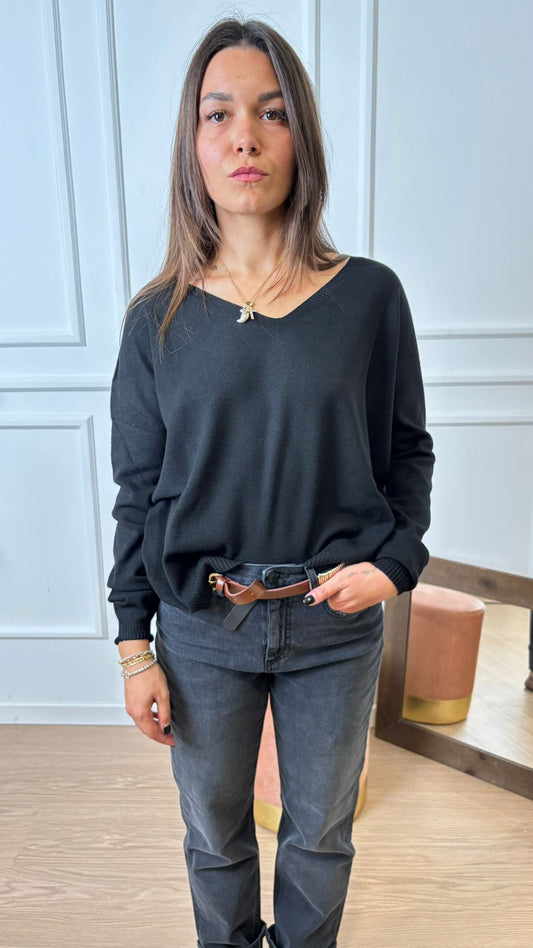 Pull a V viscosa Vicolo 44003F Nero