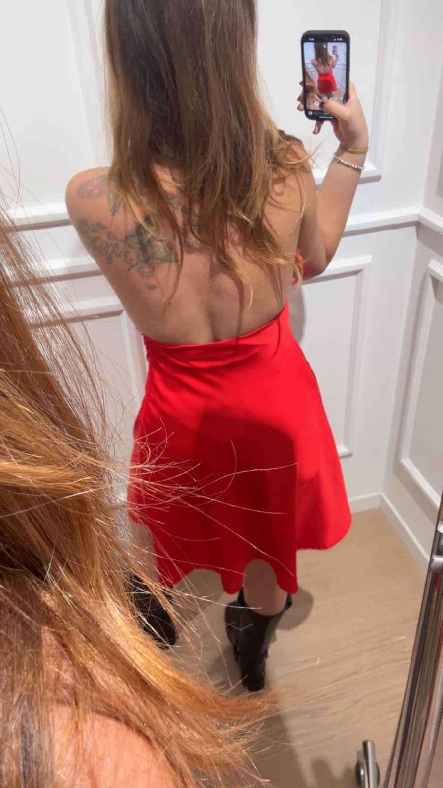 Abito raso Le Streghe A25DD712 rosso