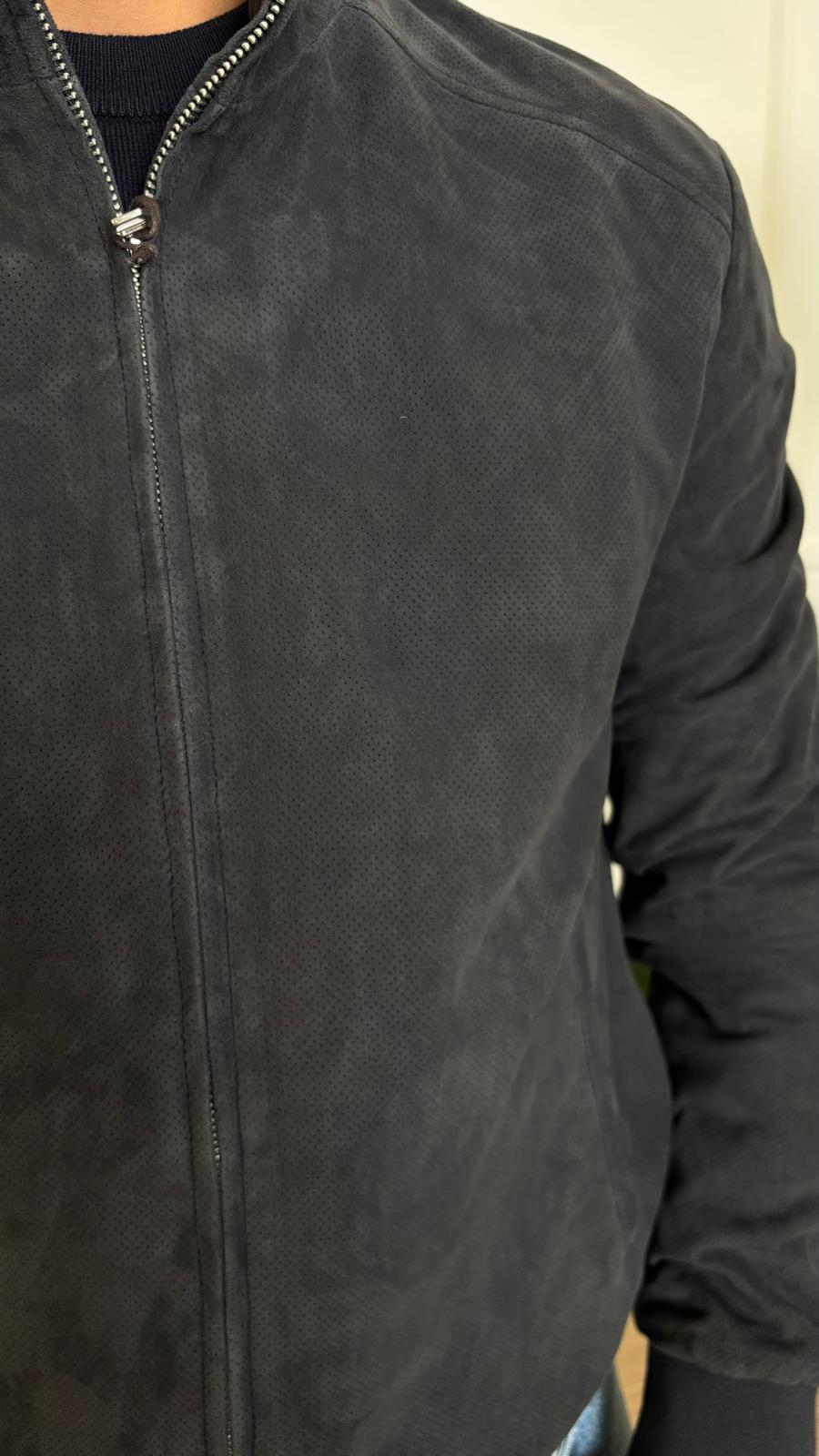 Giacca in pelle scamosciata Milestone MS Toledo 38