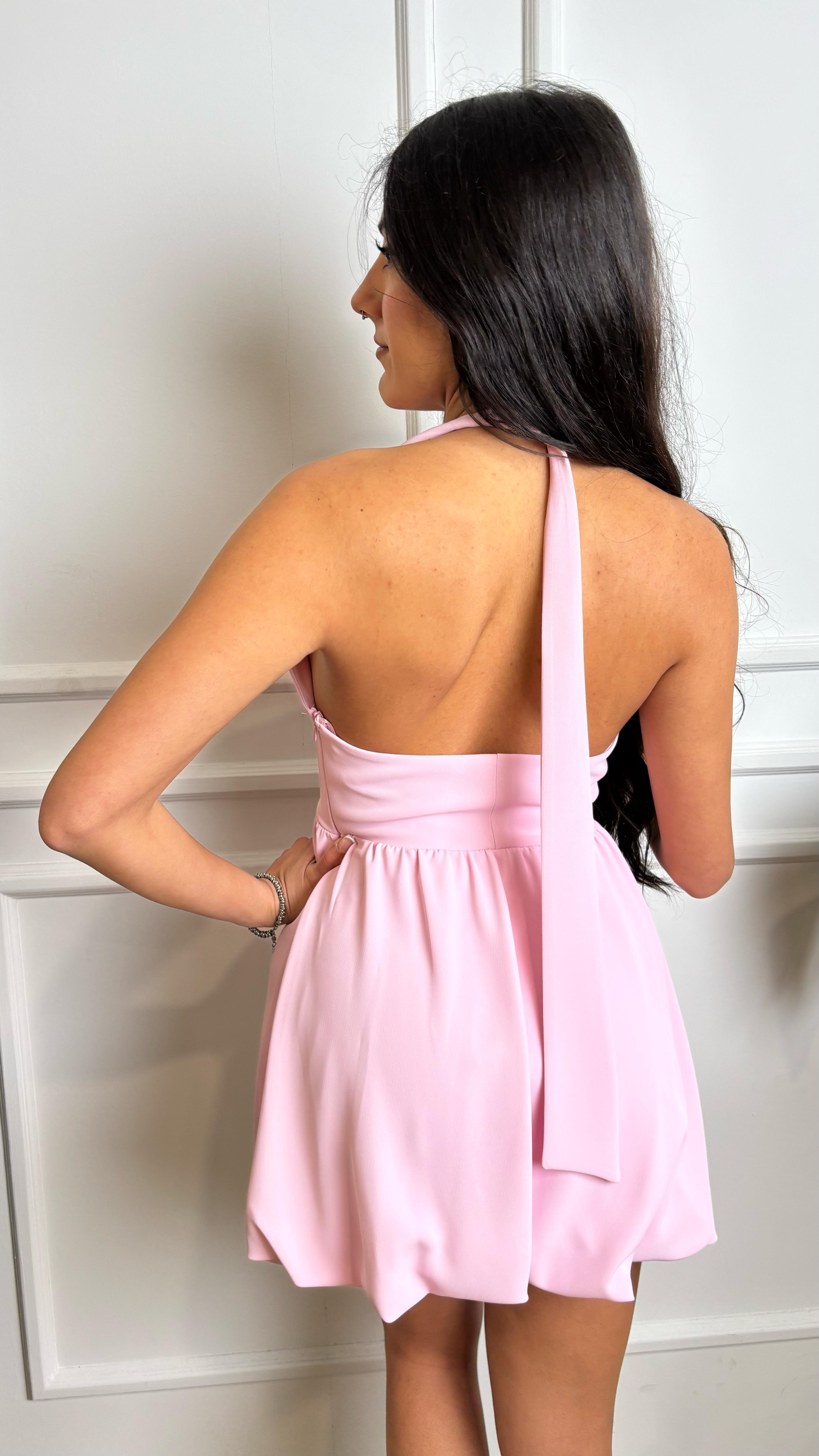 Abito scollo all'americana Imperial AFPX rosa