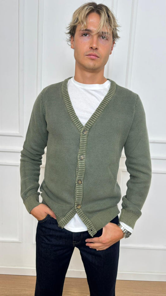 Cardigan bottoni Imperial M8857149U2 verde