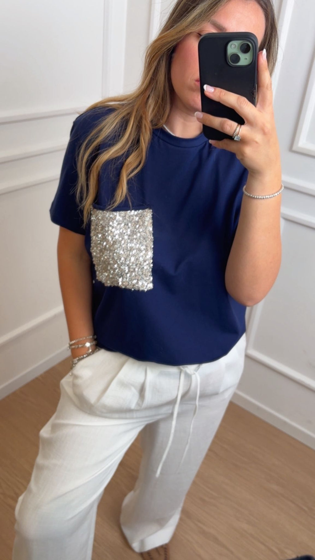T-Shirt taschino paillettes Dixie TBFNQH01