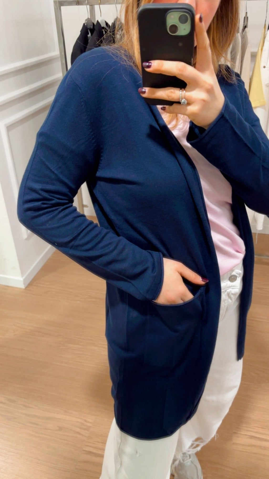 Cardigan lungo Ragno DM99MN