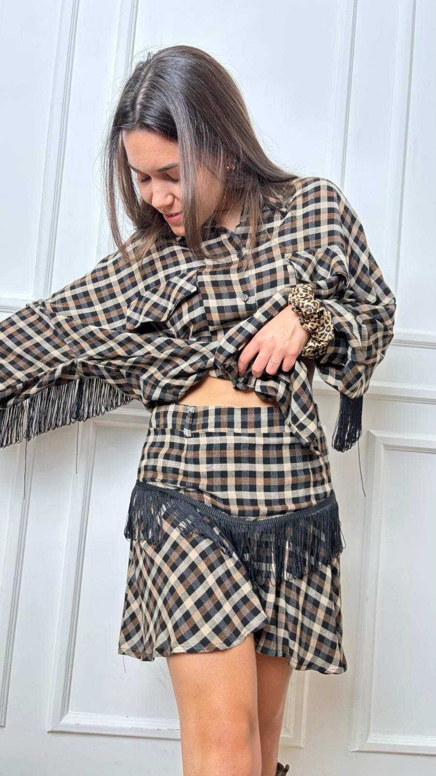 Gonna quadri e frange Dixie GDCSYLB