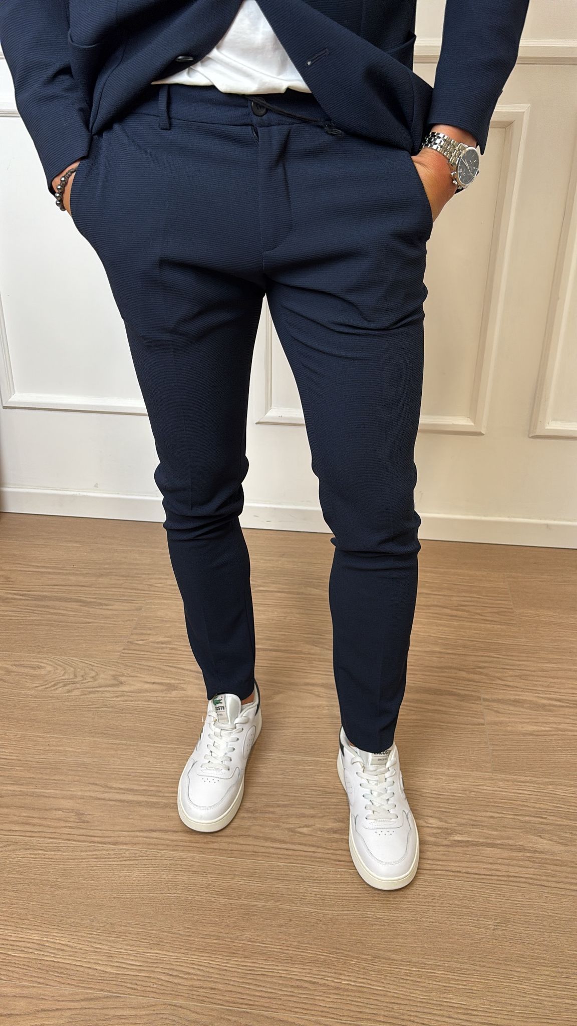 Pantalone sigaretta P6405527AZ blu