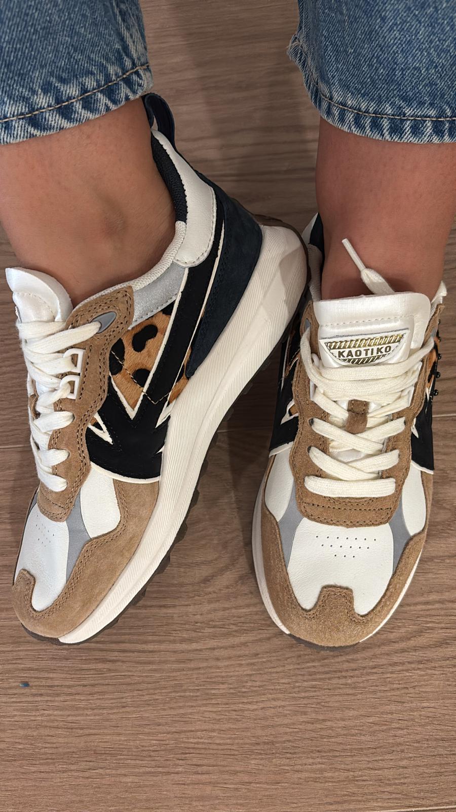 Sneakers Detroit glam Leopard AR002 01 2700 Kaotiko