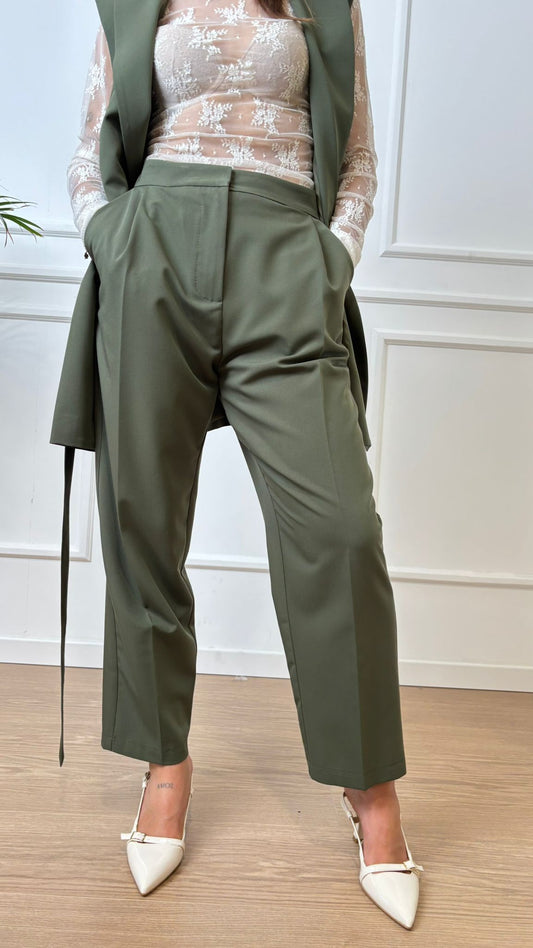 Pantalone crop Imperial PEY7KIC militare