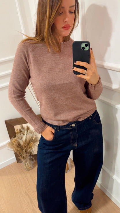 Pull giro Lesly Only Rose