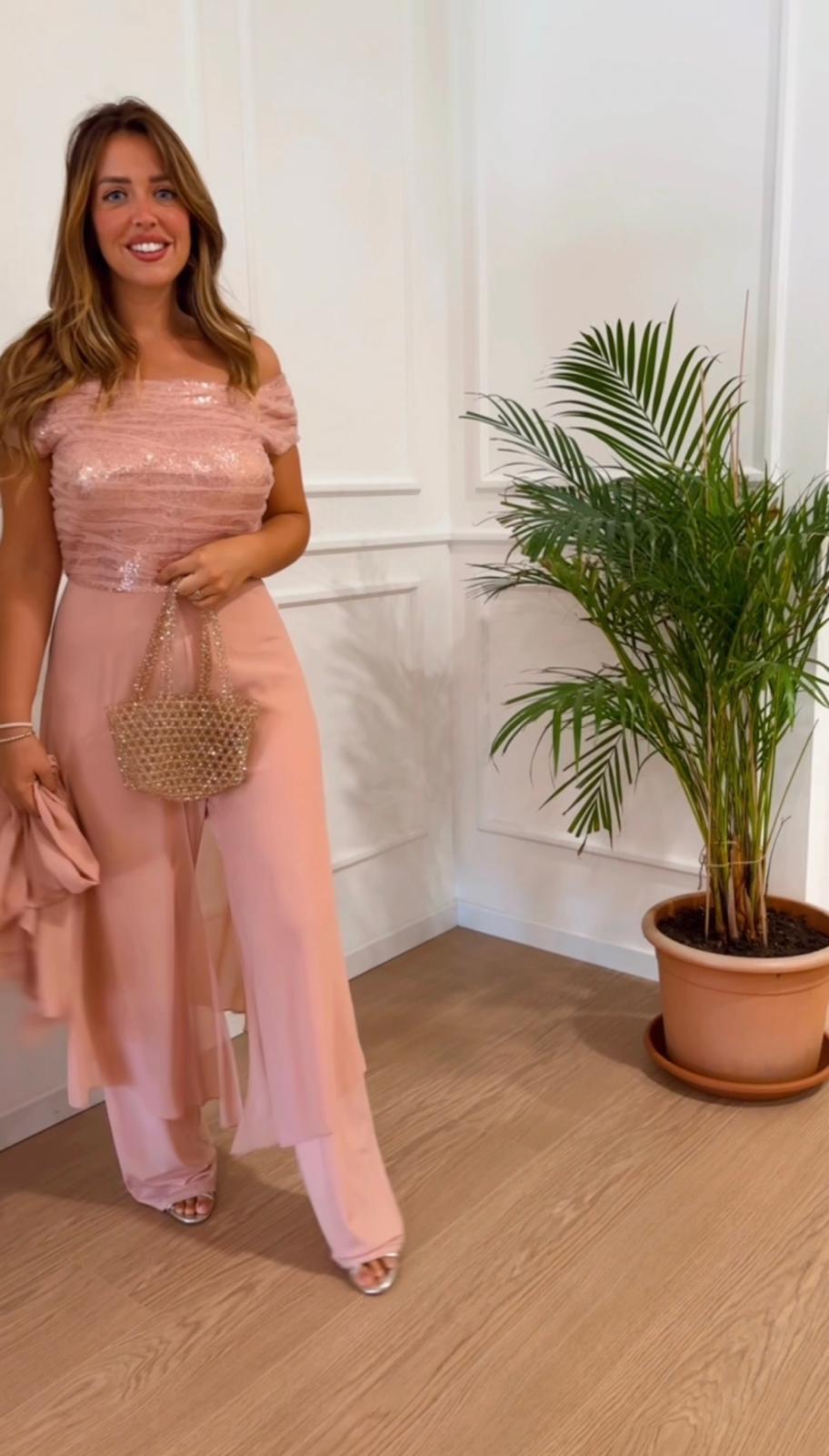 Tuta elegante Solo Gioie S1121 rosa