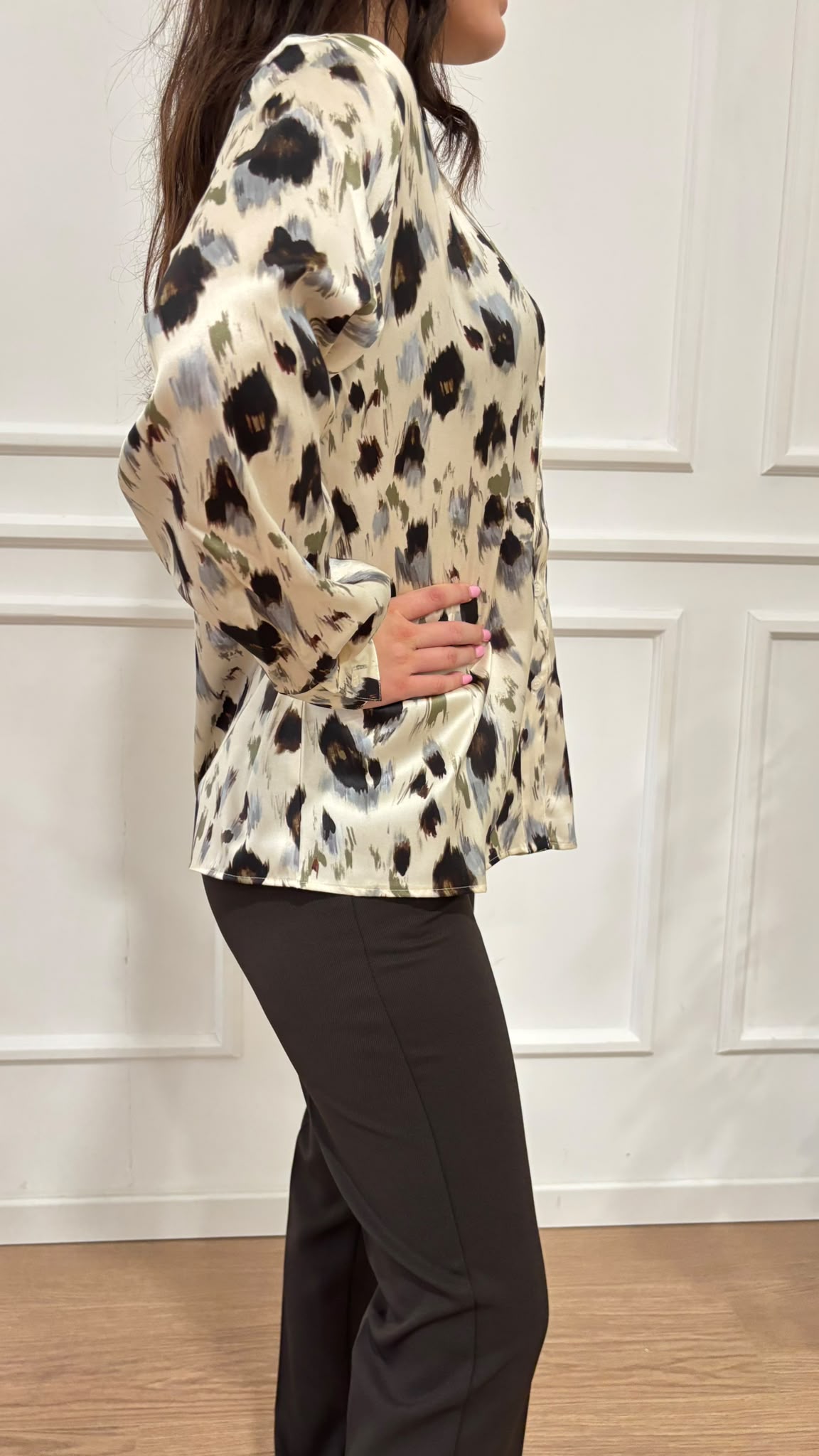 Camicia in twill stampato Duomo Emme Marella