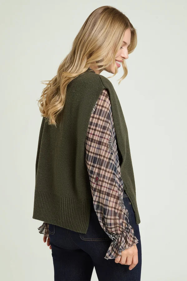 Gilet ricamato M188E002 LUISA VIOLA