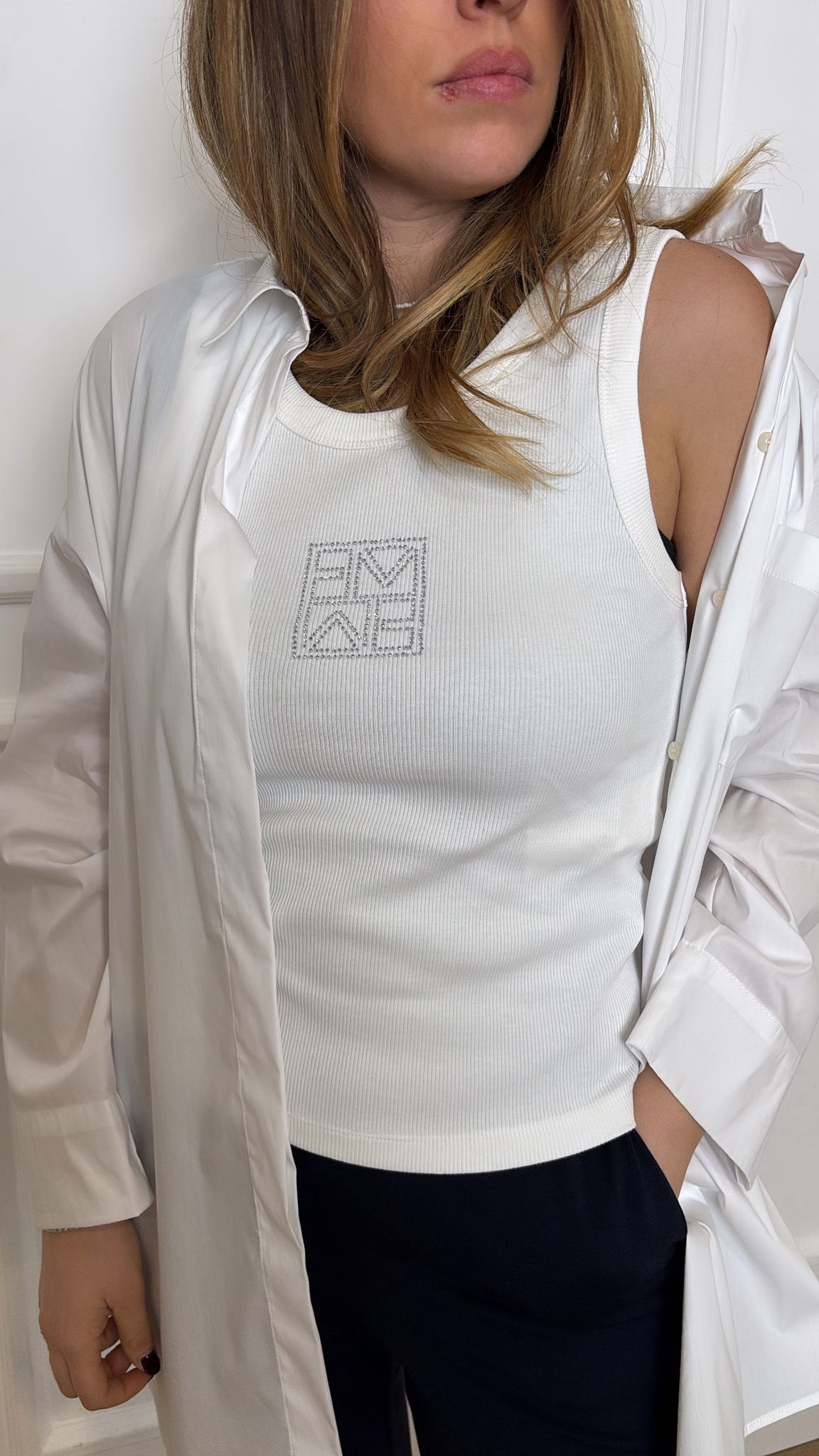 Canotta a costine Emme Marella Sesamo